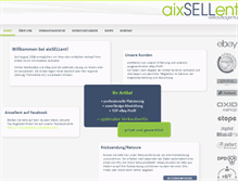 Tablet Screenshot of aixsellent.de